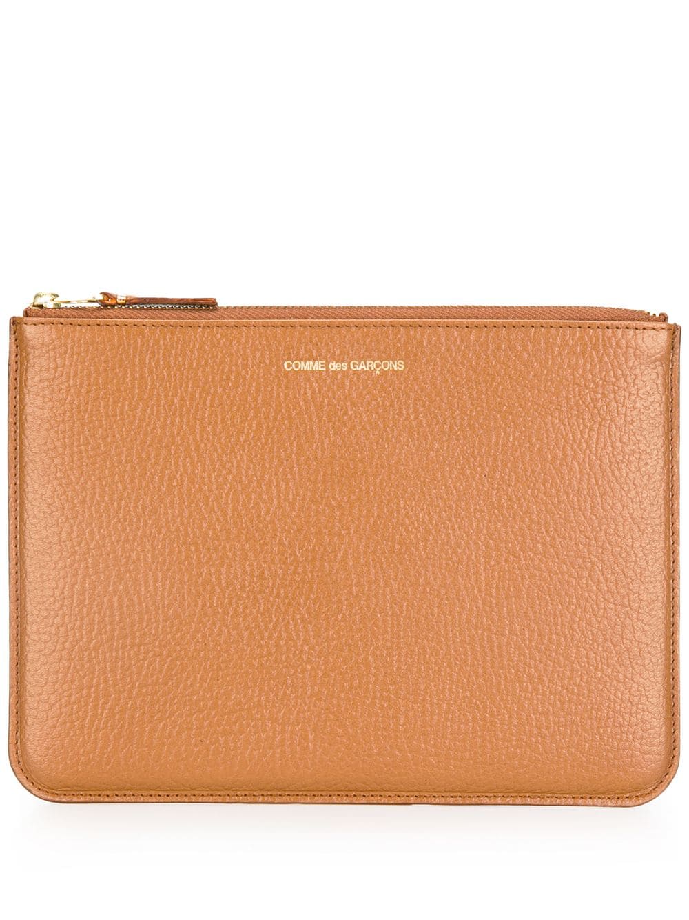 Comme Des Garçons Wallet zipped clutch - Brown von Comme Des Garçons Wallet