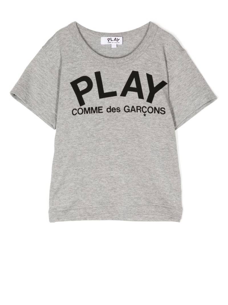 Comme Des Garçons Play Kids Play cotton T-shirt - Grey von Comme Des Garçons Play Kids