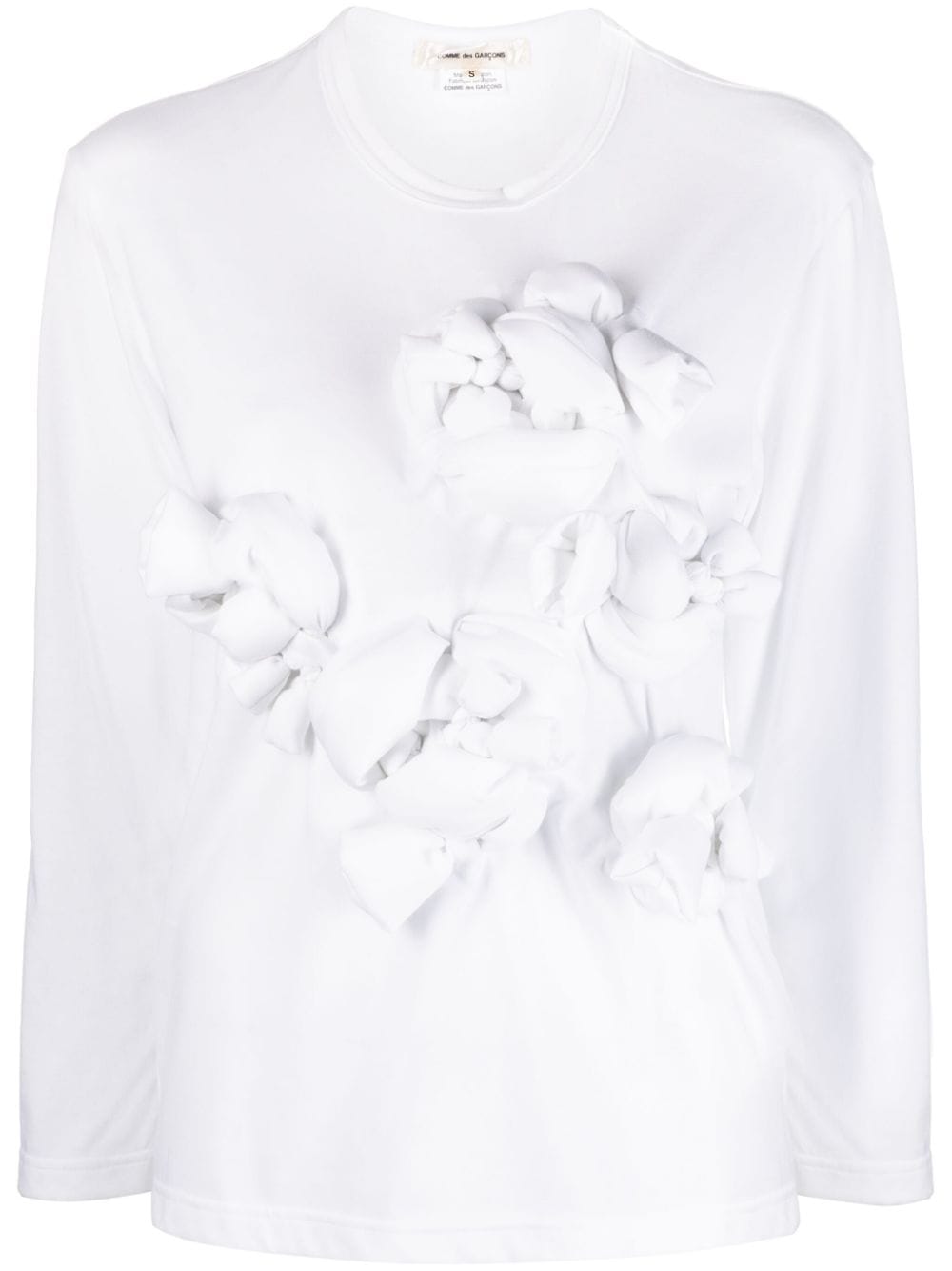 Comme Des Garçons appliqué-detail cotton T-Shirt - White von Comme Des Garçons