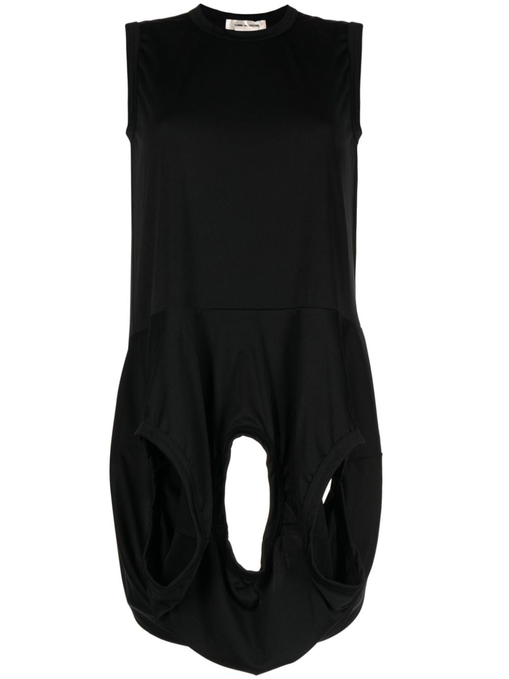 Comme Des Garçons asymmetric-design round-neck top - Black von Comme Des Garçons
