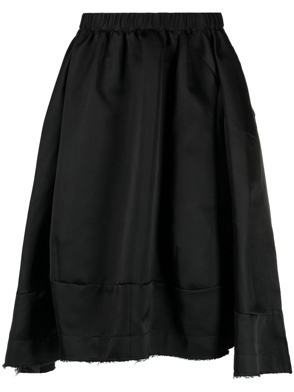 Comme Des Garçons asymmetric midi skirt - Black von Comme Des Garçons