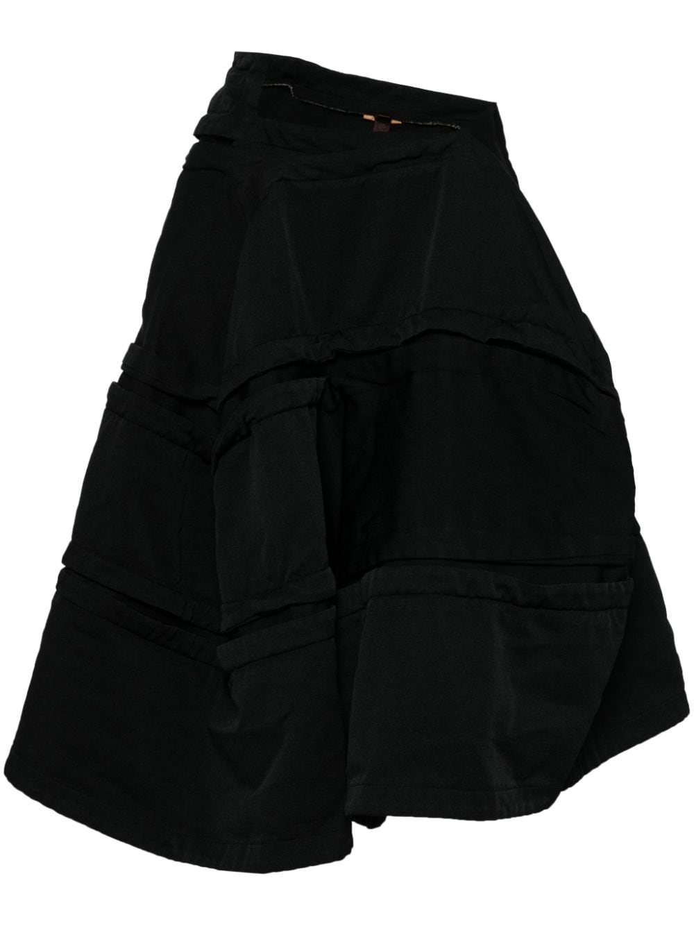 Comme Des Garçons asymmetric midi skirt - Black von Comme Des Garçons