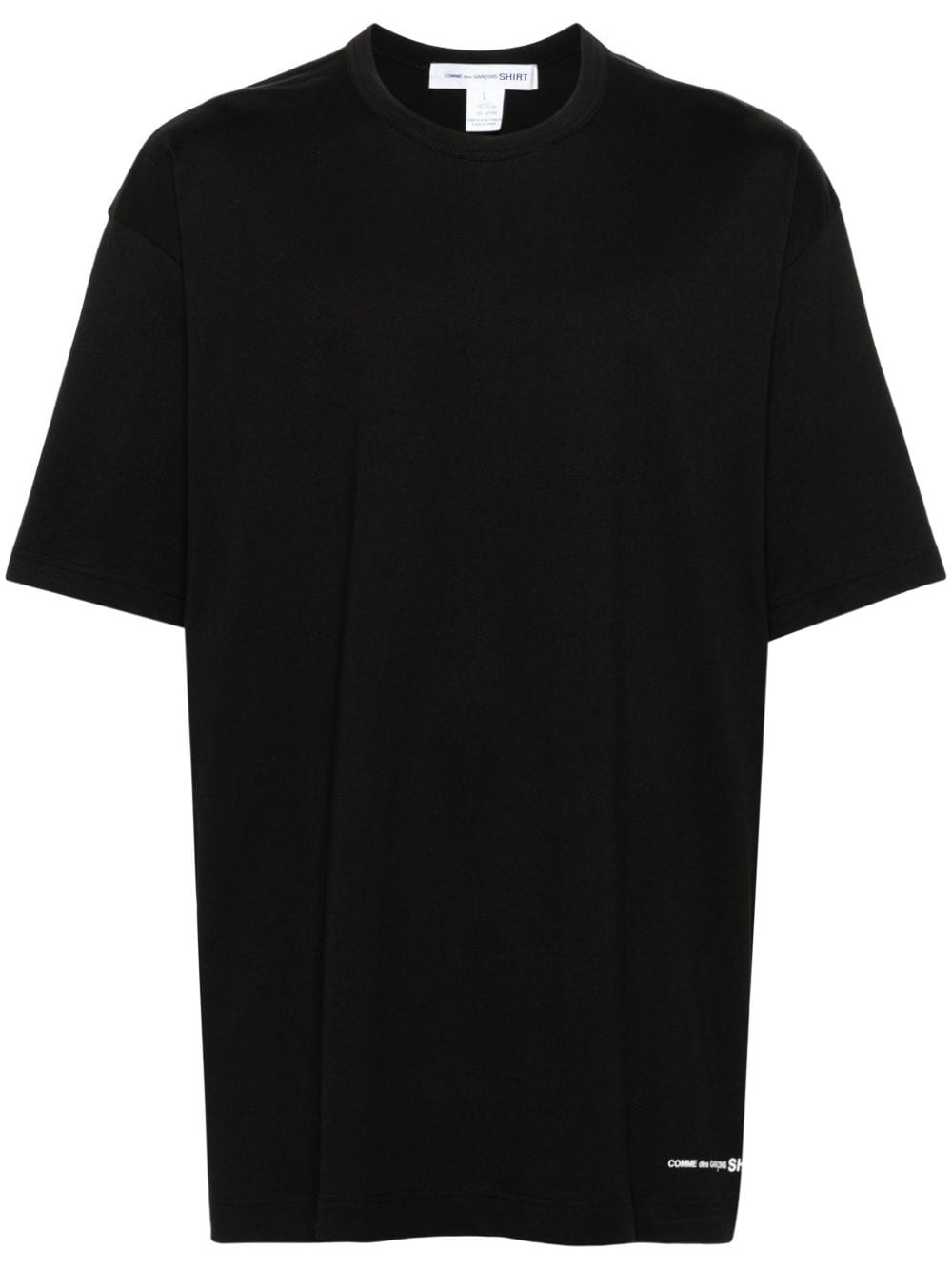 Comme Des Garçons Shirt drop-shoulder cotton T-shirt - Black von Comme Des Garçons Shirt