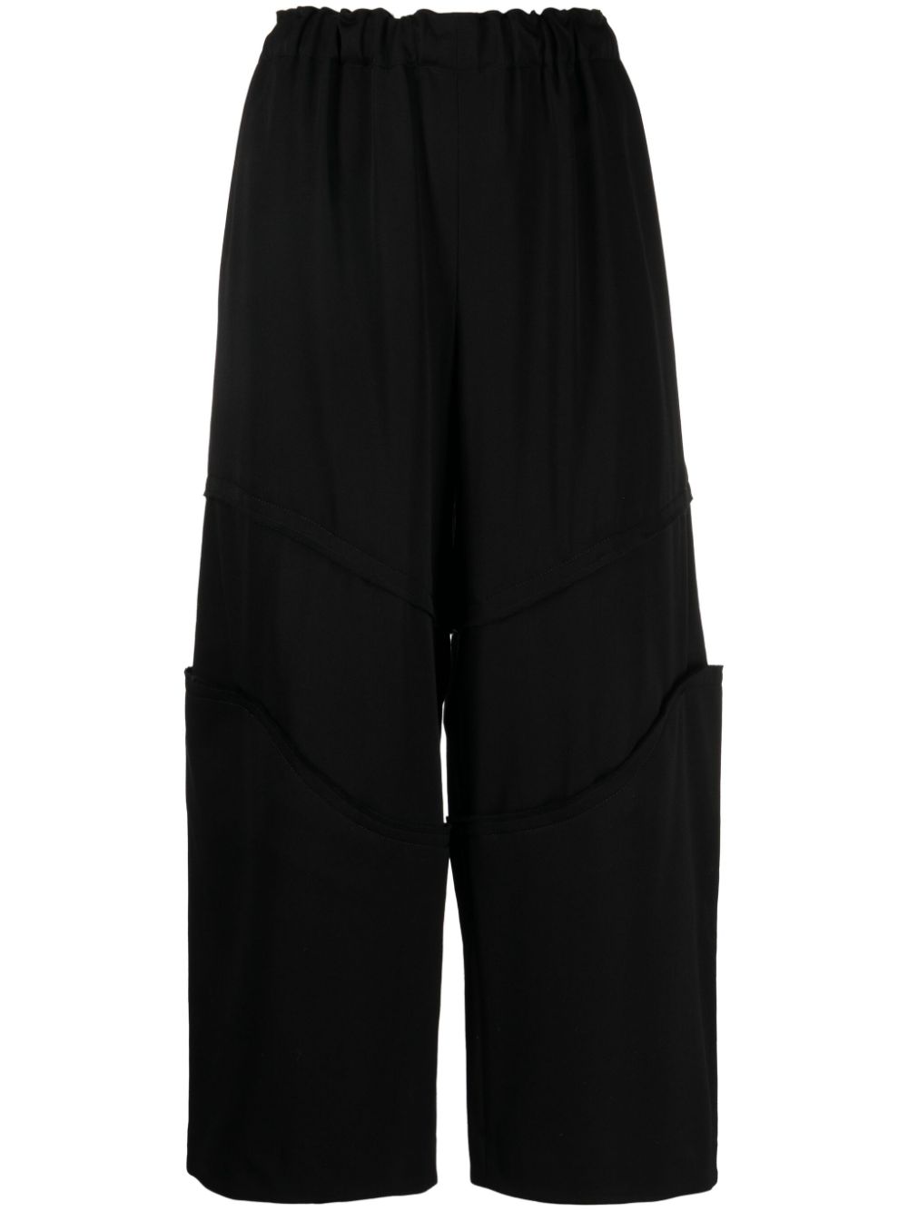 Comme Des Garçons elasticated-waist cropped wool trousers - Black von Comme Des Garçons