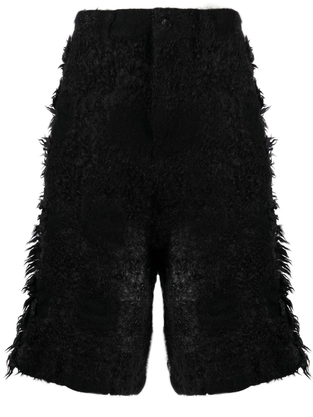 Comme Des Garçons faux-shearling wool shorts - Black von Comme Des Garçons