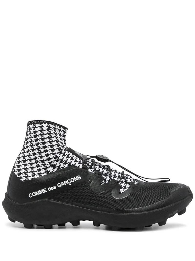 Comme Des Garçons houndstooth-print slip-on sneakers - Black von Comme Des Garçons