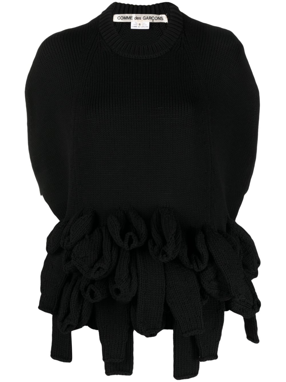Comme Des Garçons layered-detail crew-neck jumper - Black von Comme Des Garçons