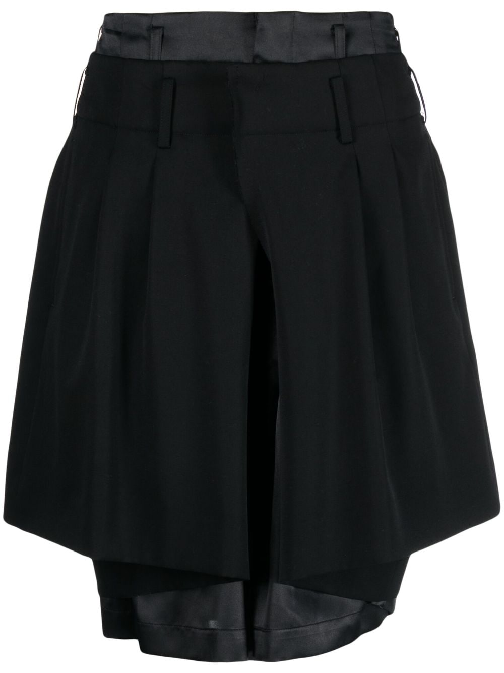 Comme Des Garçons layered midi skirt - Black von Comme Des Garçons