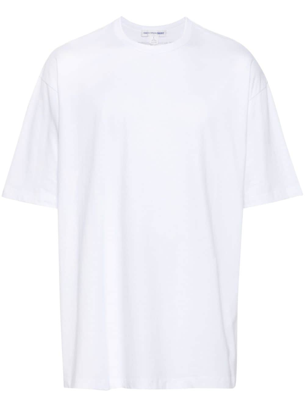 Comme Des Garçons Shirt logo-print cotton T-shirt - White von Comme Des Garçons Shirt