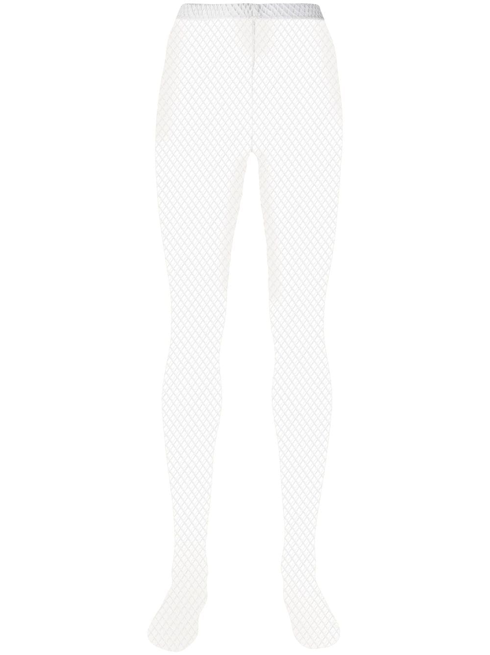 Comme Des Garçons mesh-panelling leggings - White von Comme Des Garçons