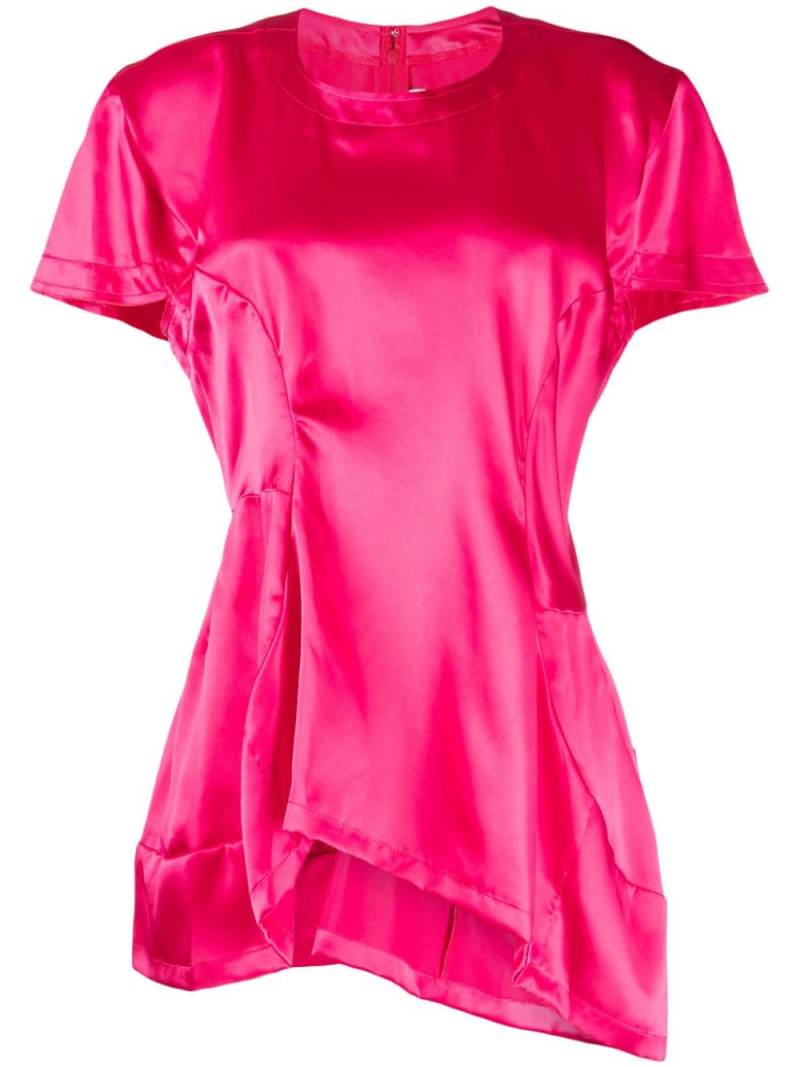 Comme Des Garçons panelled short-sleeve T-shirt - Pink von Comme Des Garçons