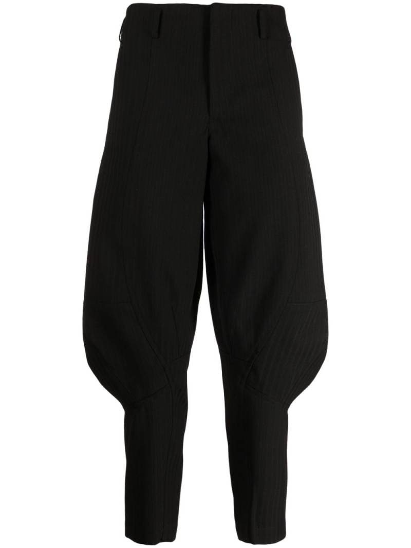Comme des Garçons Homme Plus panelled wool drop-crotch trousers - Black von Comme des Garçons Homme Plus