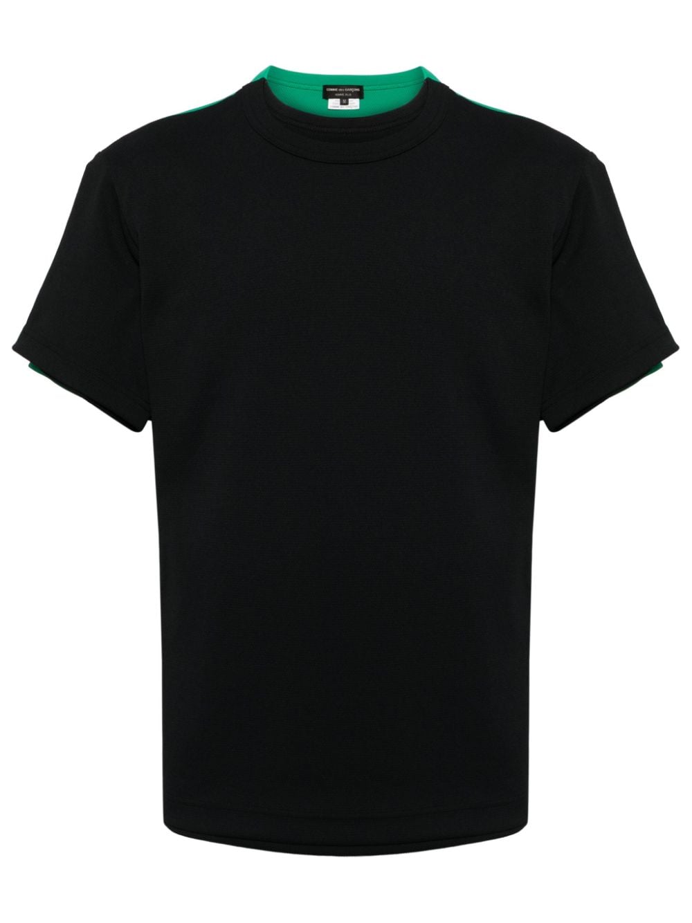 Comme Des Garçons patchwork double-effect T-shirt - Black von Comme Des Garçons