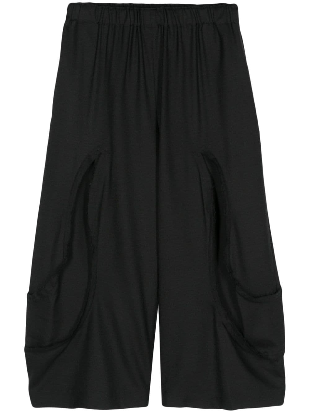 Comme Des Garçons seam-detail cropped trousers - Black von Comme Des Garçons