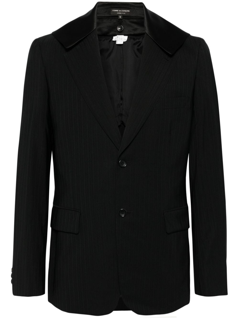 Comme des Garçons Homme Plus single-breasted wool blazer - Black von Comme des Garçons Homme Plus