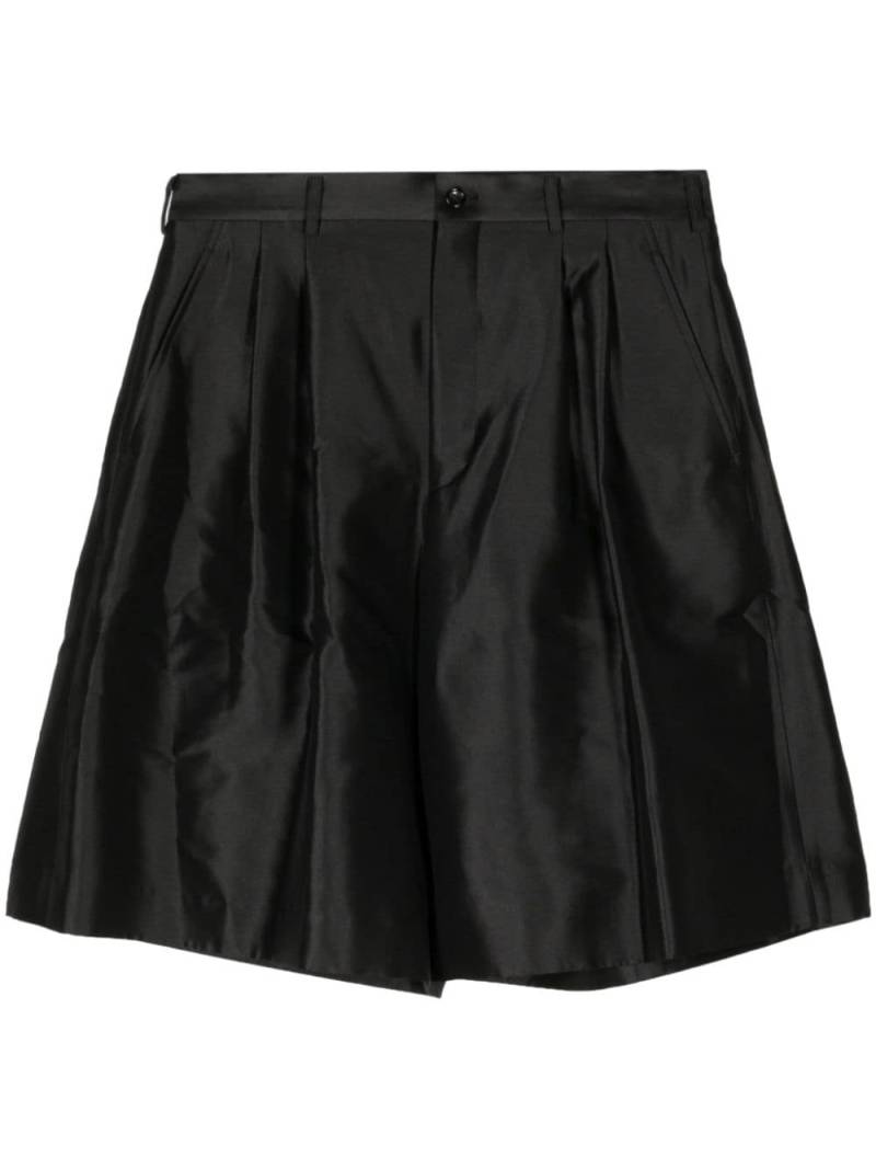 Comme des Garçons Homme Plus wide-leg satin shorts - Black von Comme des Garçons Homme Plus