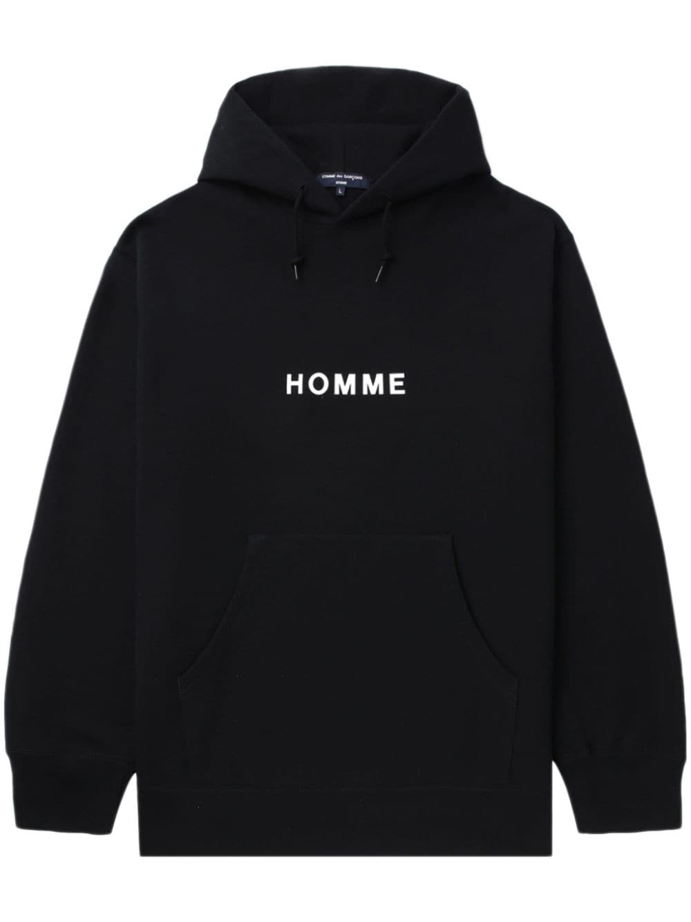 Comme des Garçons Homme Homme-print cotton hoodie - Black von Comme des Garçons Homme