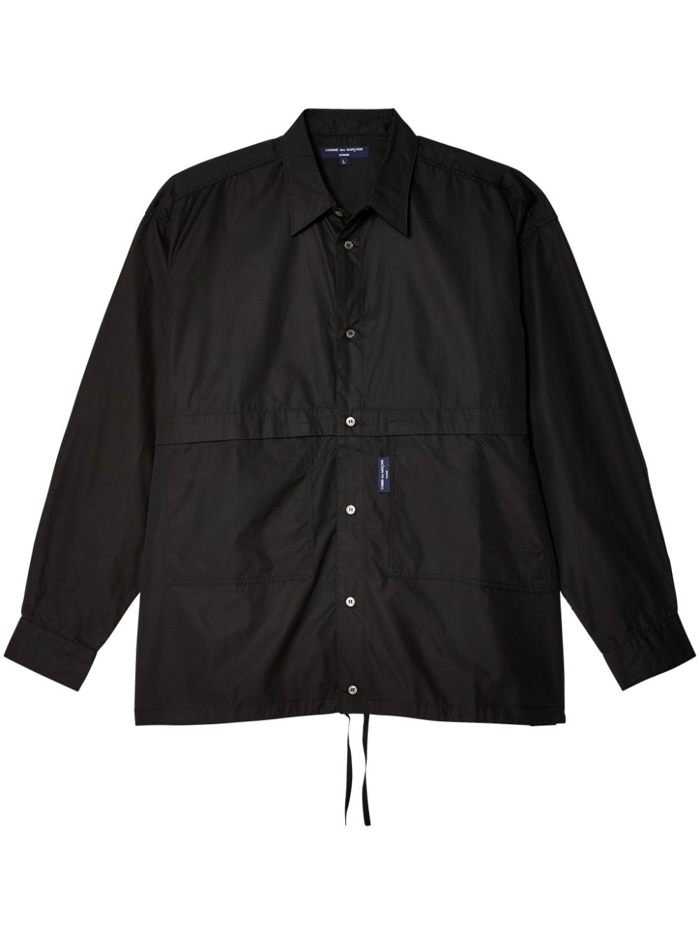 Comme des Garçons Homme long-sleeve cotton shirt - Black von Comme des Garçons Homme