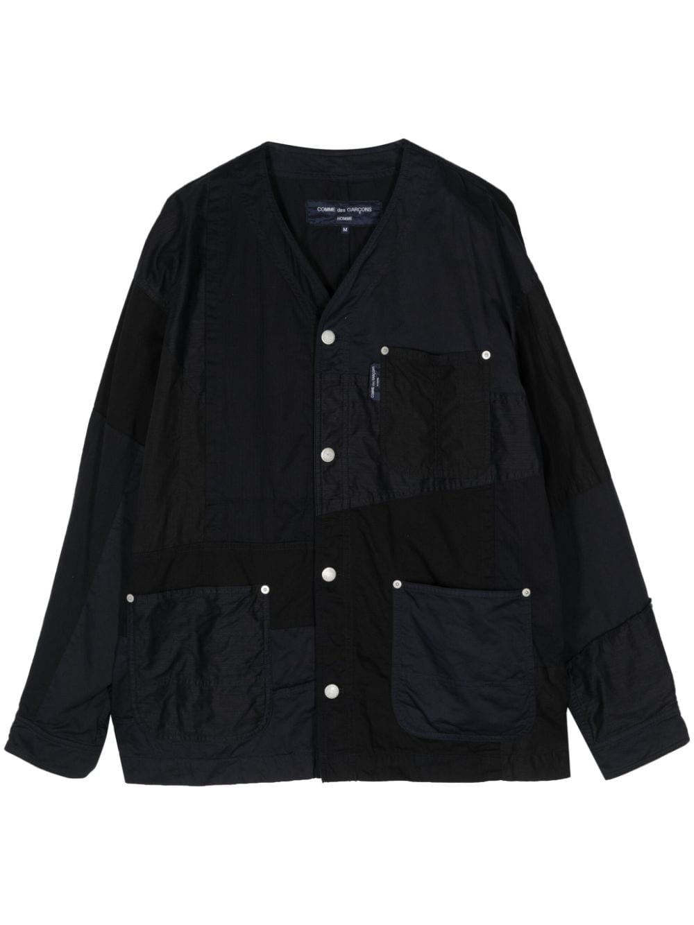 Comme des Garçons Homme rivet-detail panelled jacket - Blue von Comme des Garçons Homme