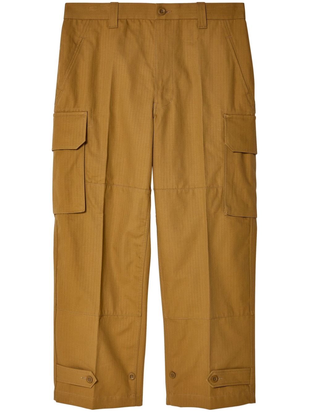 Comme des Garçons Homme straight-leg cotton cargo trousers - Brown von Comme des Garçons Homme