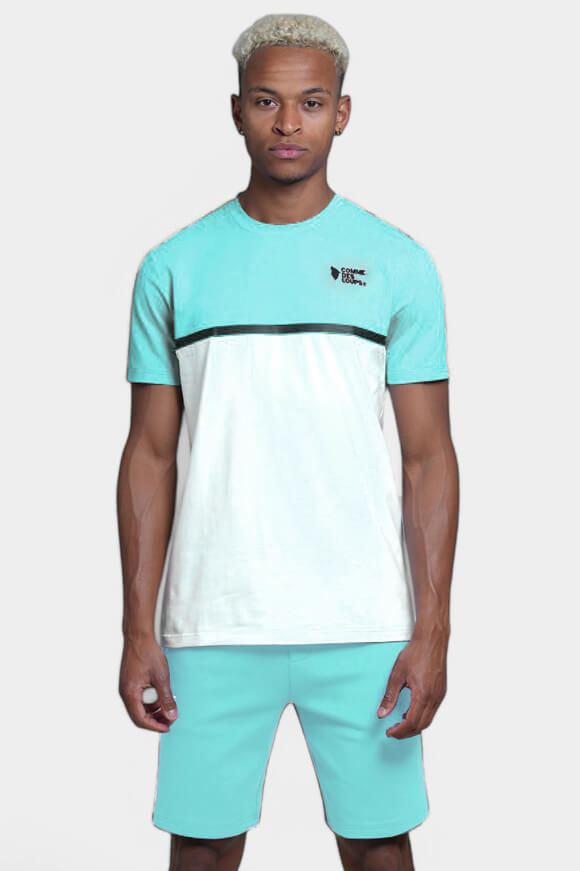 Comme des loups Everest T-Shirt | Blue Ocean + White | Herren | M Comme des loups Everest T-Shirt | Blue Ocean + White | Herren | M von Comme des loups