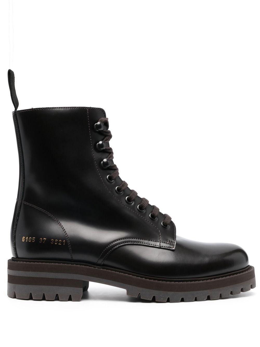 Common Projects Combat lace-up ankle boots - Brown von Common Projects
