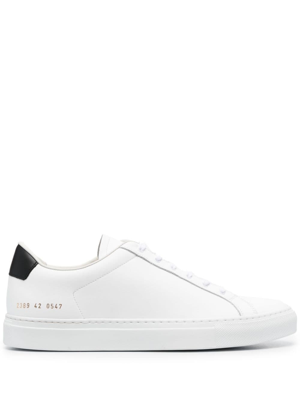 Common Projects Retro leather sneakers - White von Common Projects