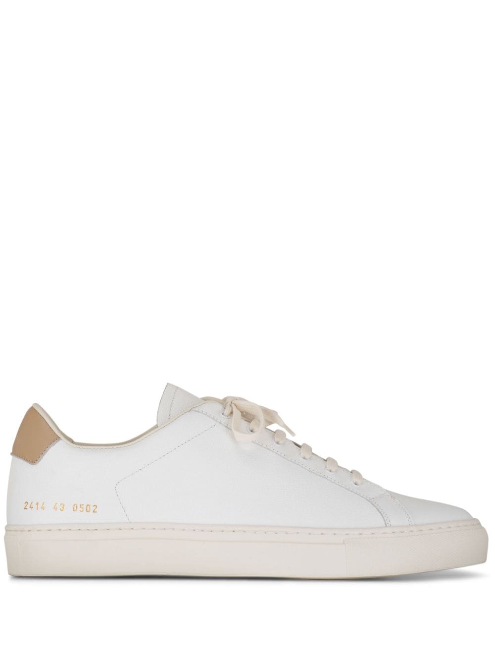 Common Projects leather lace-up sneakers - White von Common Projects