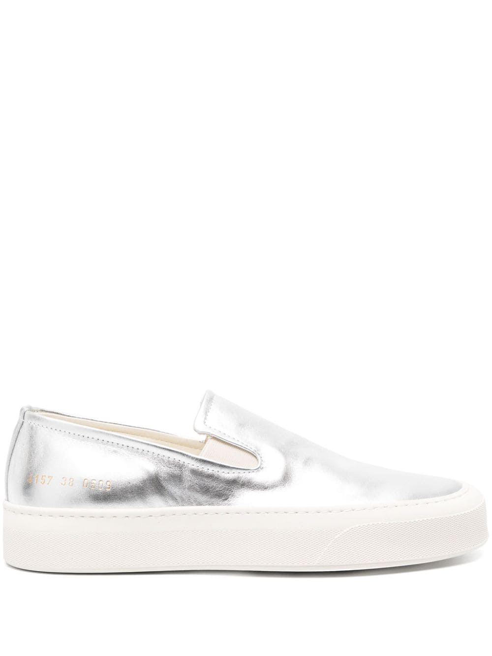 Common Projects slip-on metallic leather sneakers - Silver von Common Projects