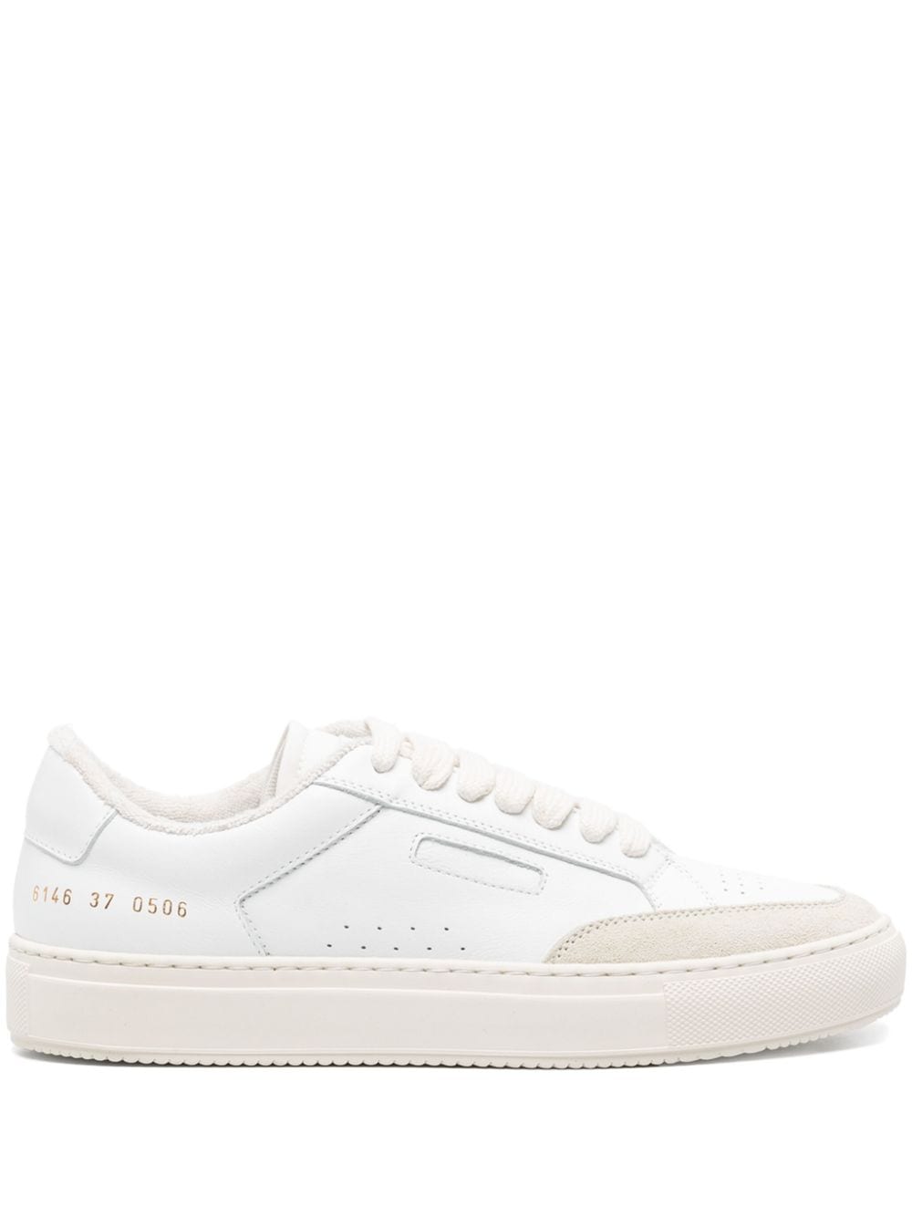 Common Projects stamped-numbers leather sneakers - White von Common Projects