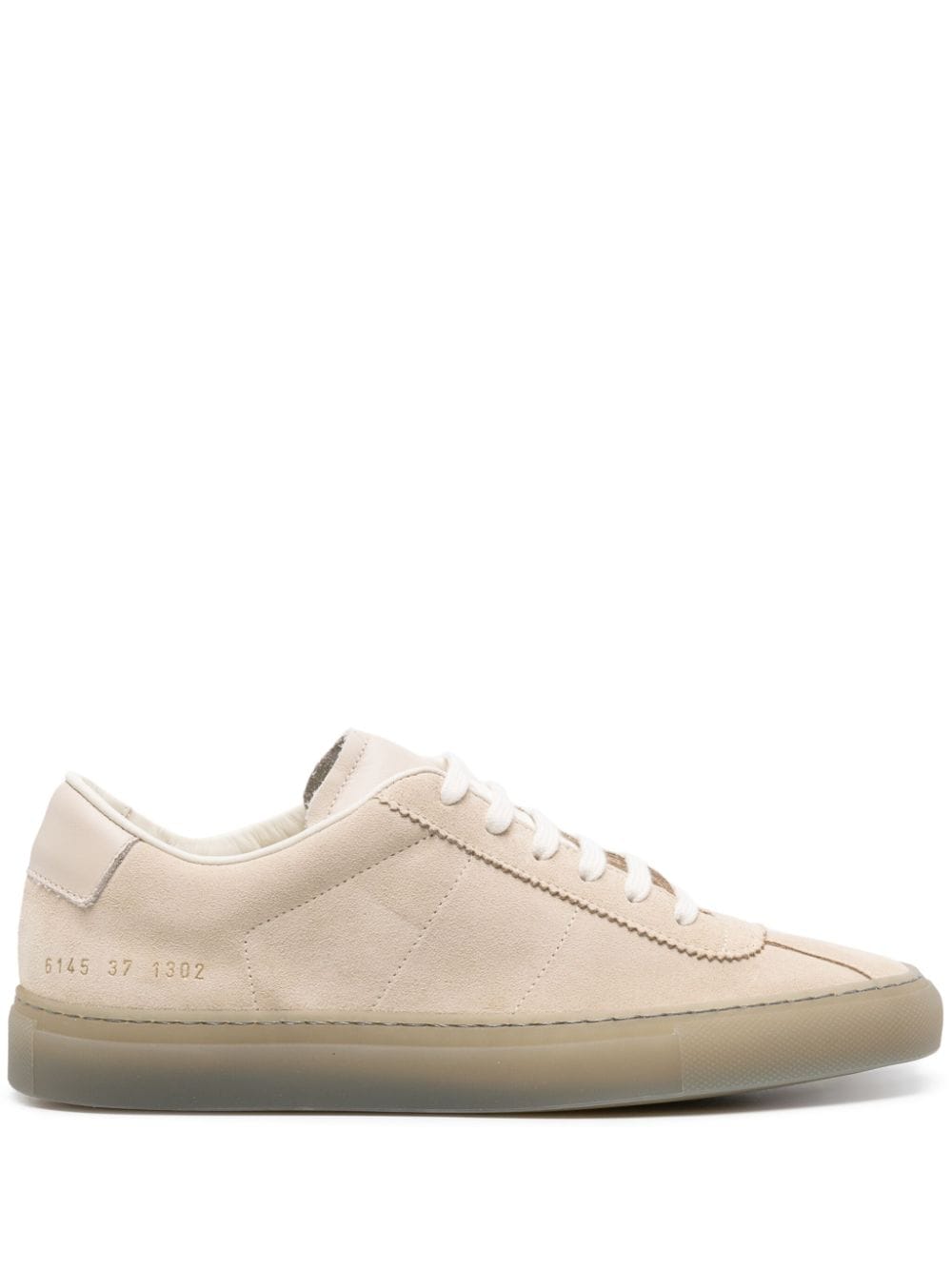 Common Projects stamped-numbers suede sneakers - Neutrals von Common Projects
