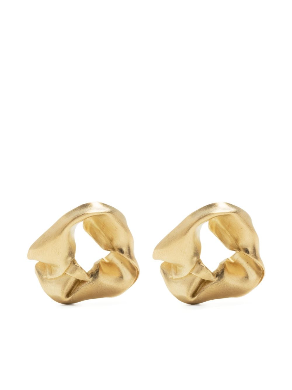 Completedworks Notsobig scrunch stud earrings - Gold von Completedworks
