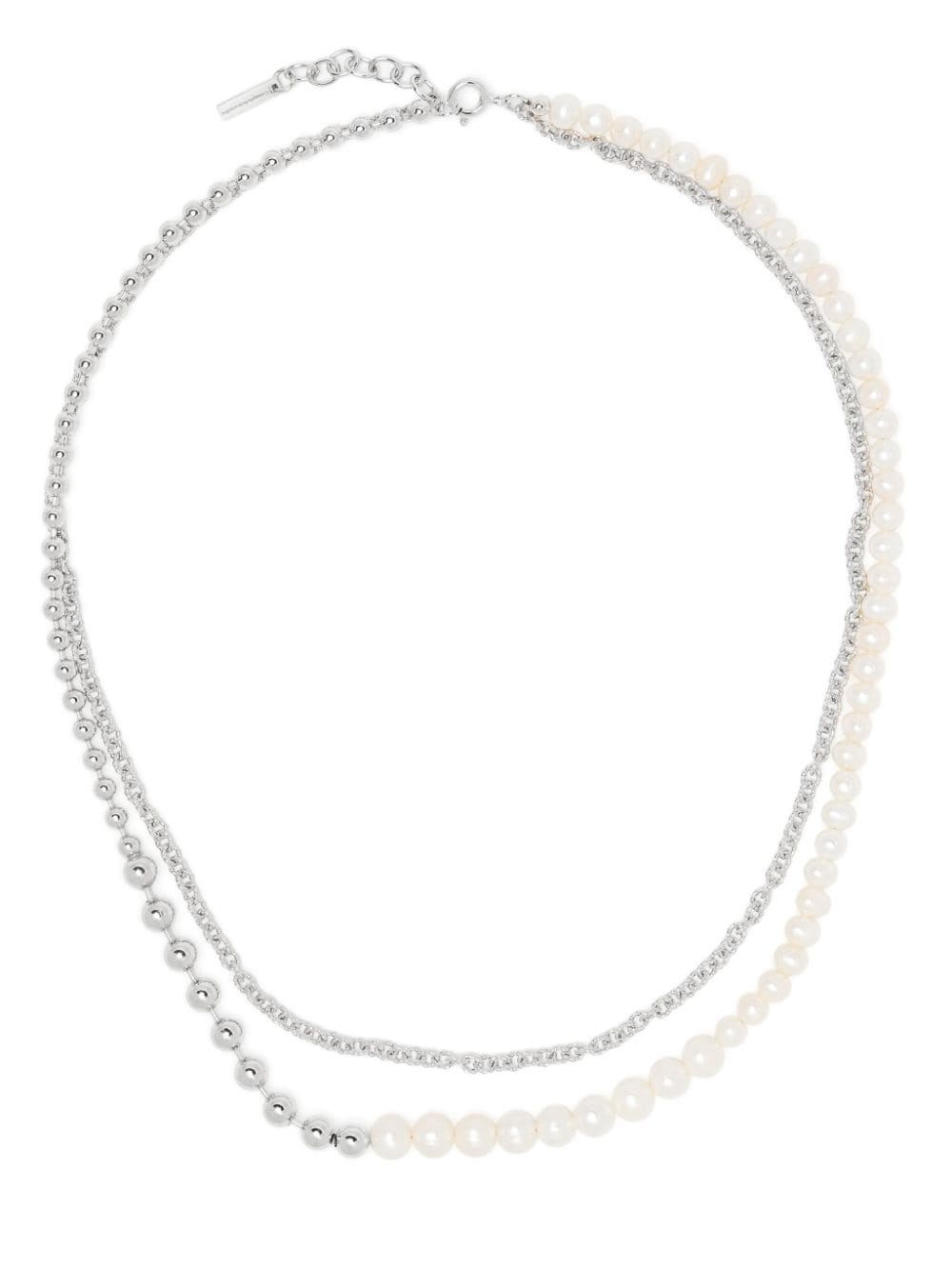 Completedworks sterling silver Forgotten Seas pearl chain necklace von Completedworks