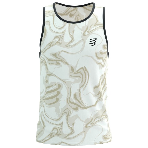 Compressport - Performance Singlet - Laufshirt Gr M grau von Compressport