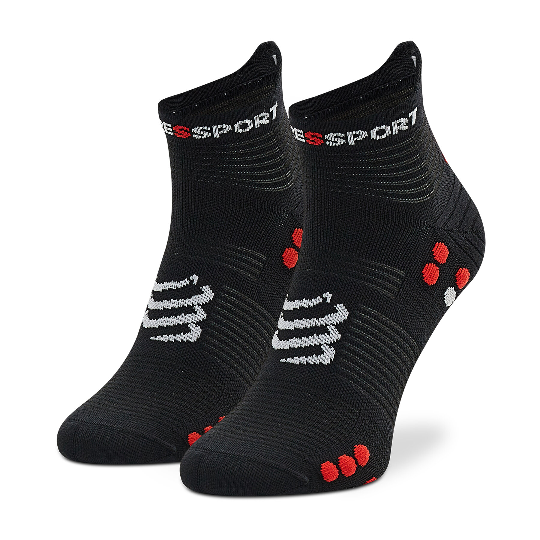Hohe Unisex-Socken Compressport Pro Racing Socks V4.0 Run Low XU00047B_906 Black/Red von Compressport