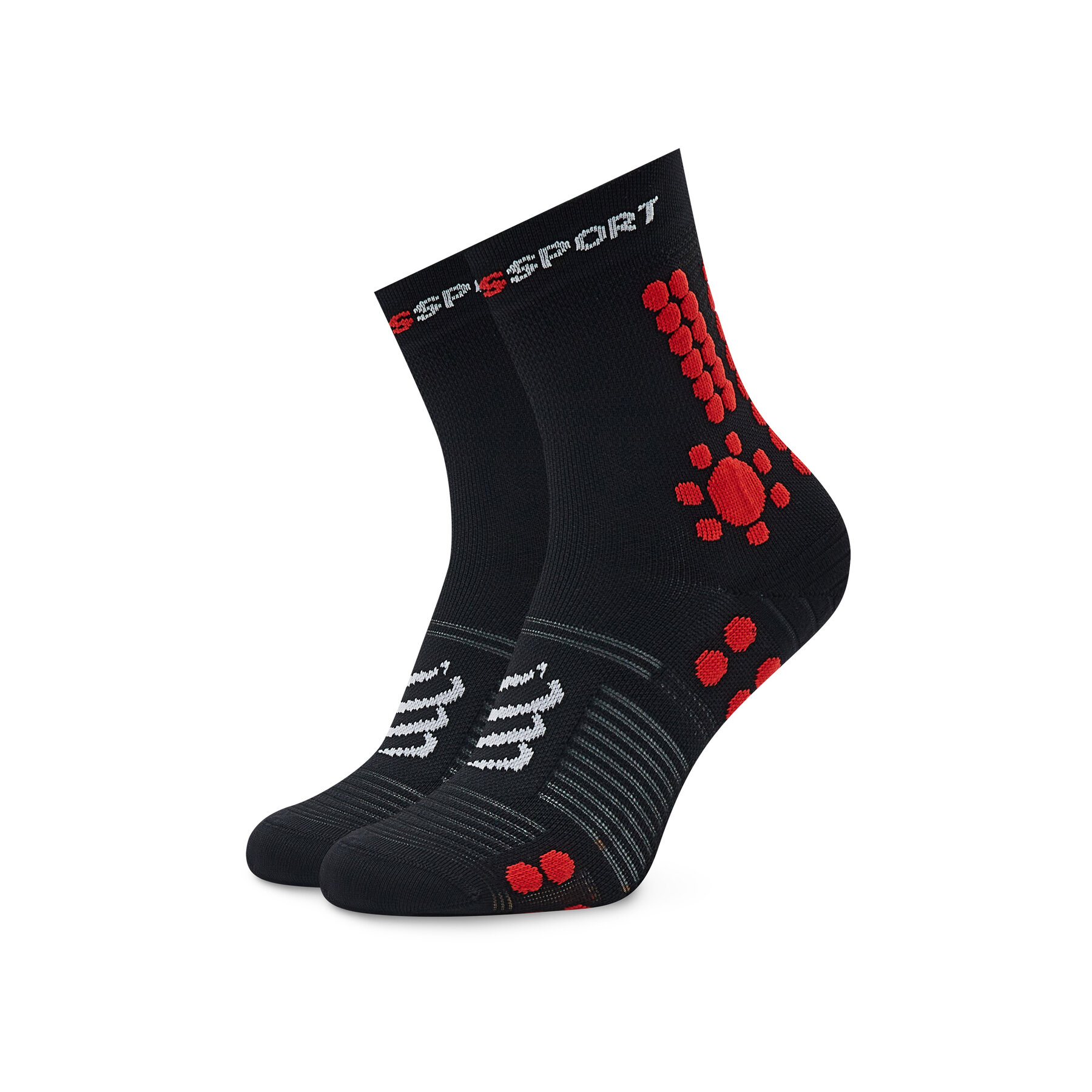 Hohe Unisex-Socken Compressport Pro Racing V4.0 Trail U XU00048B Black/Red 906 von Compressport