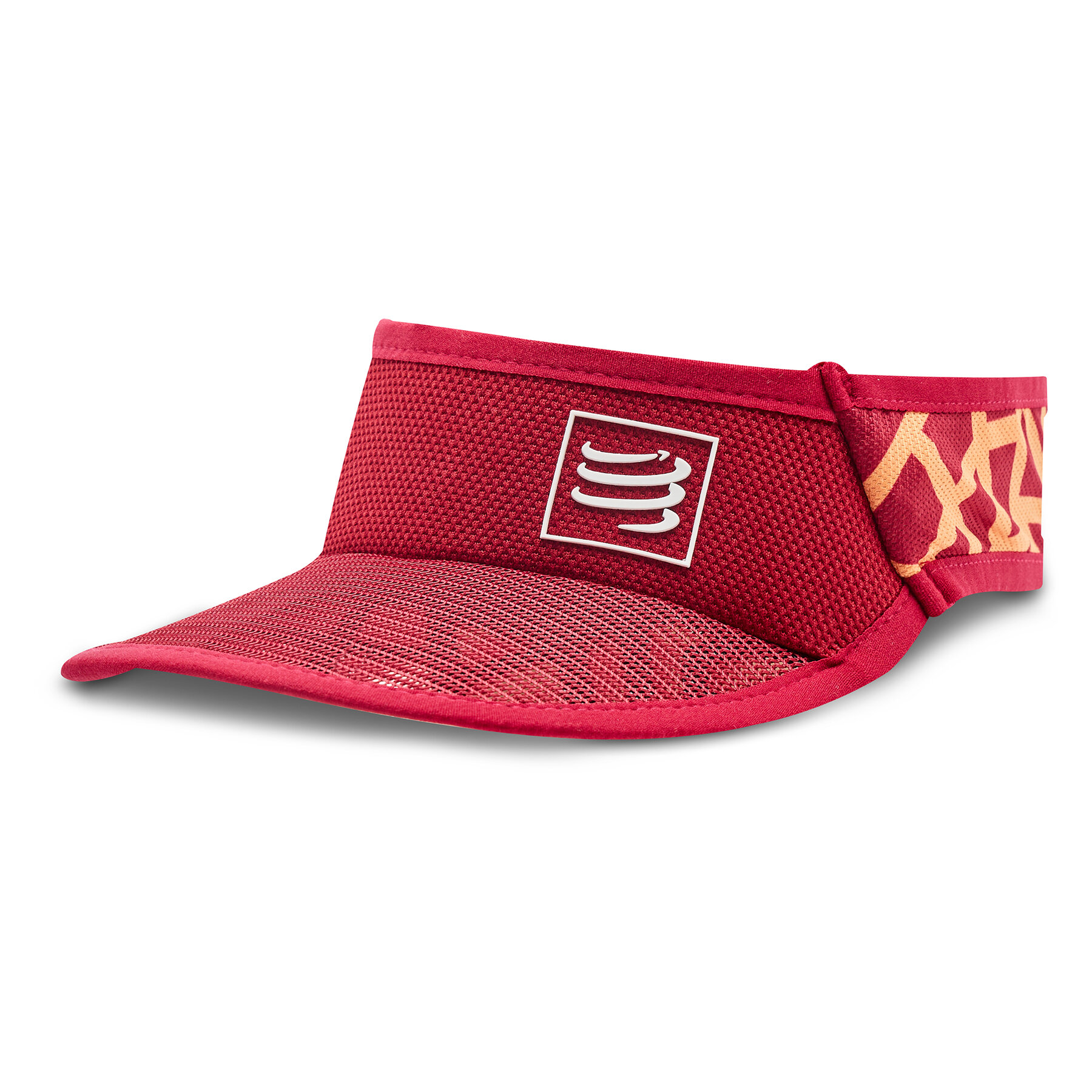 Schirmmütze Compressport Spiderweb Ultralight Visor SULVISOR Persian Red/Blazing 313 von Compressport