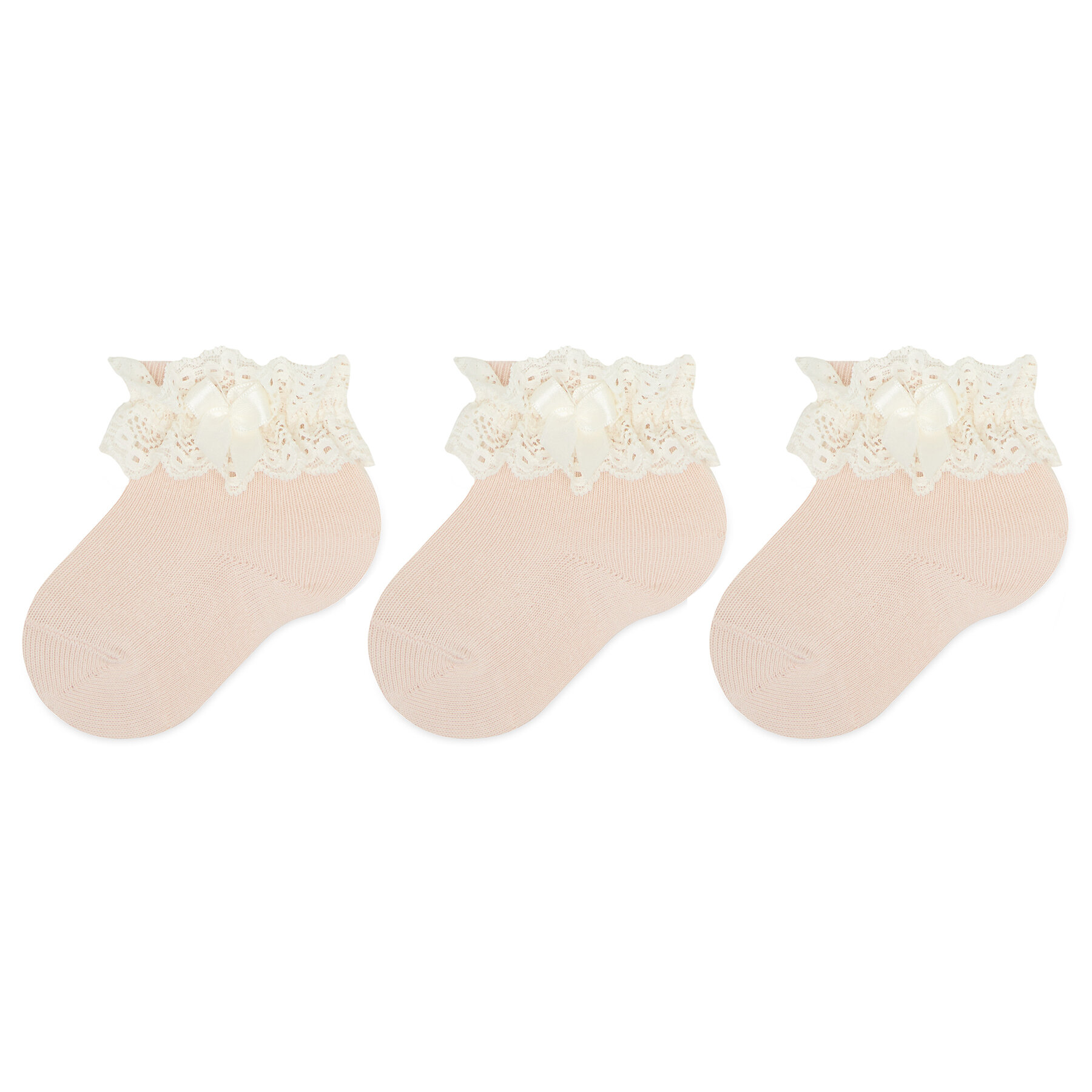 3er-Set hohe Kindersocken Condor 2.484/4 Nude 0674 von Condor