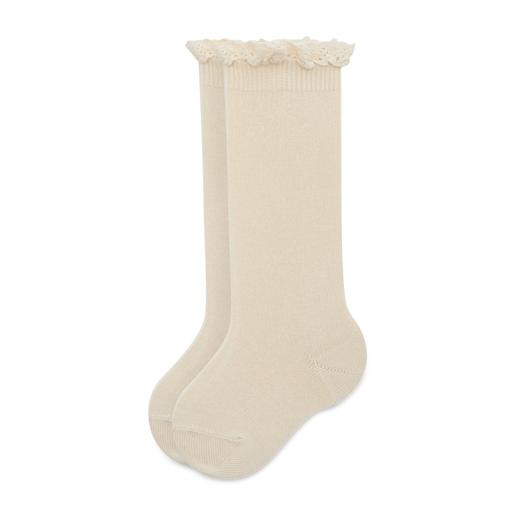 Hohe Kindersocken Condor 2.409/2 Linen 0304 von Condor