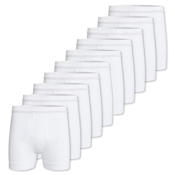 10er Pack Doppelripp - Unterhose Kurz Herren Weiss XL von Conta