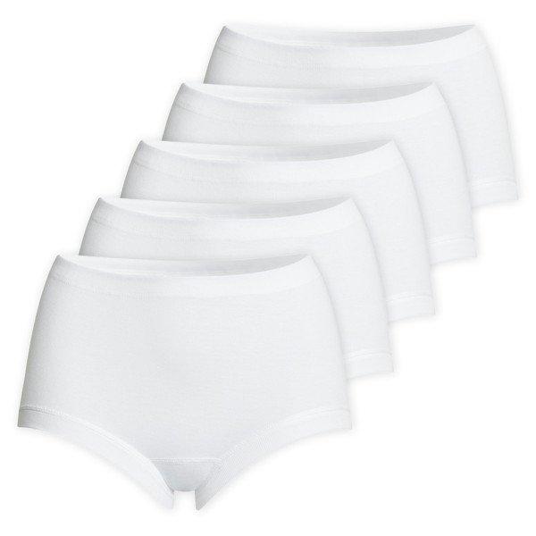 5er Pack Feinripp - Taillen-slip Damen Weiss M von Conta