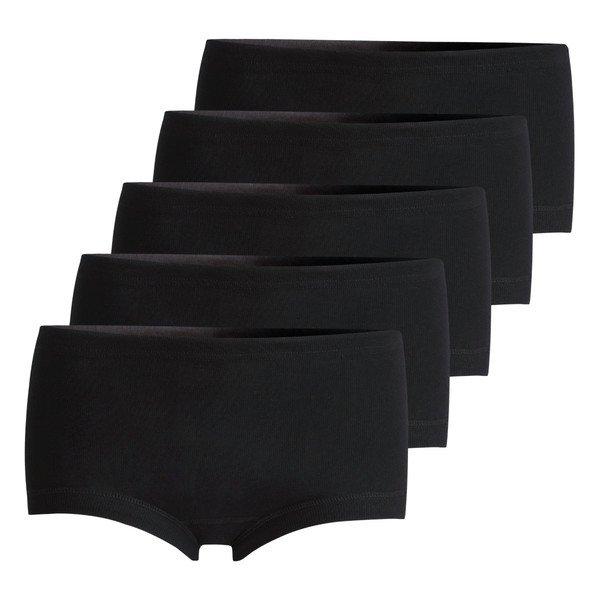 5er Pack Feinripp - Taillen-slip Damen Schwarz XXL von Conta