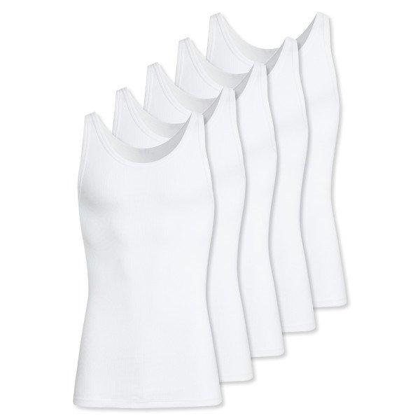 5er Pack Doppelripp - Unterhemd Tanktop Herren Weiss XXL von Conta