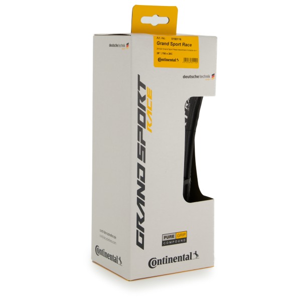 Continental - Grand Sport Race 28'' (28-622 Wire) Fold. Skin - Pneus Gr 28'' (700 x 28C) - 28-622 schwarz von Continental