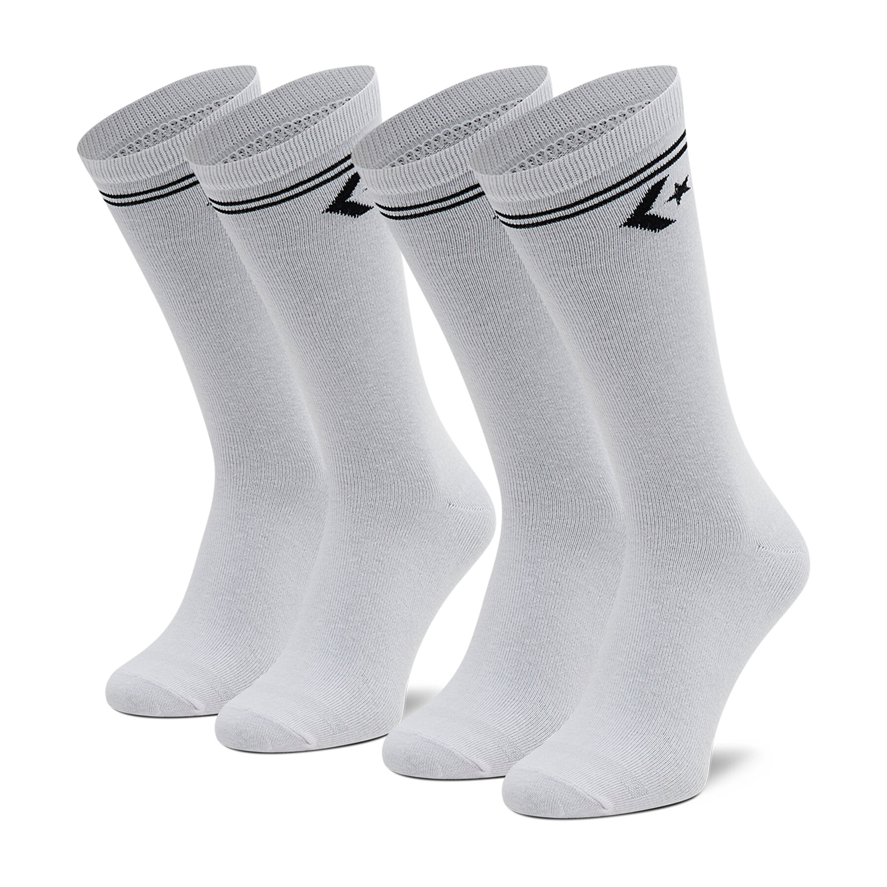 2er-Set hohe Unisex-Socken Converse E1025W-2010 Weiß 2er-Set hohe Unisex-Socken Converse E1025W-2010 Weiß von Converse