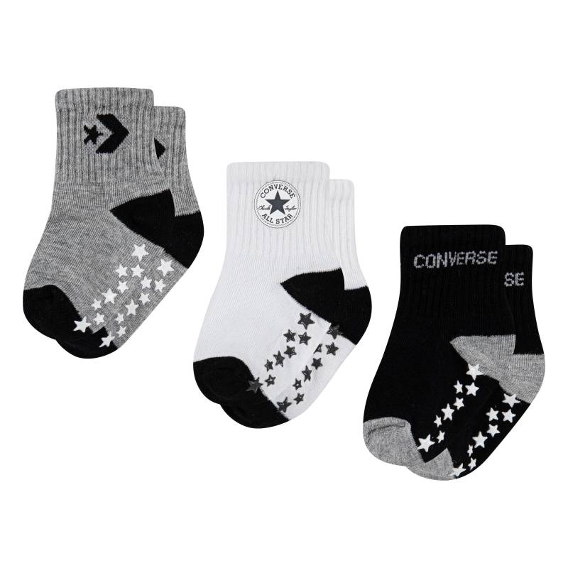 Converse ABS-Socken »CONVERSE LOGO INFANT TODDLER NO SLIP QUARTER 3 PK«, (3 Paar), für Babys von Converse