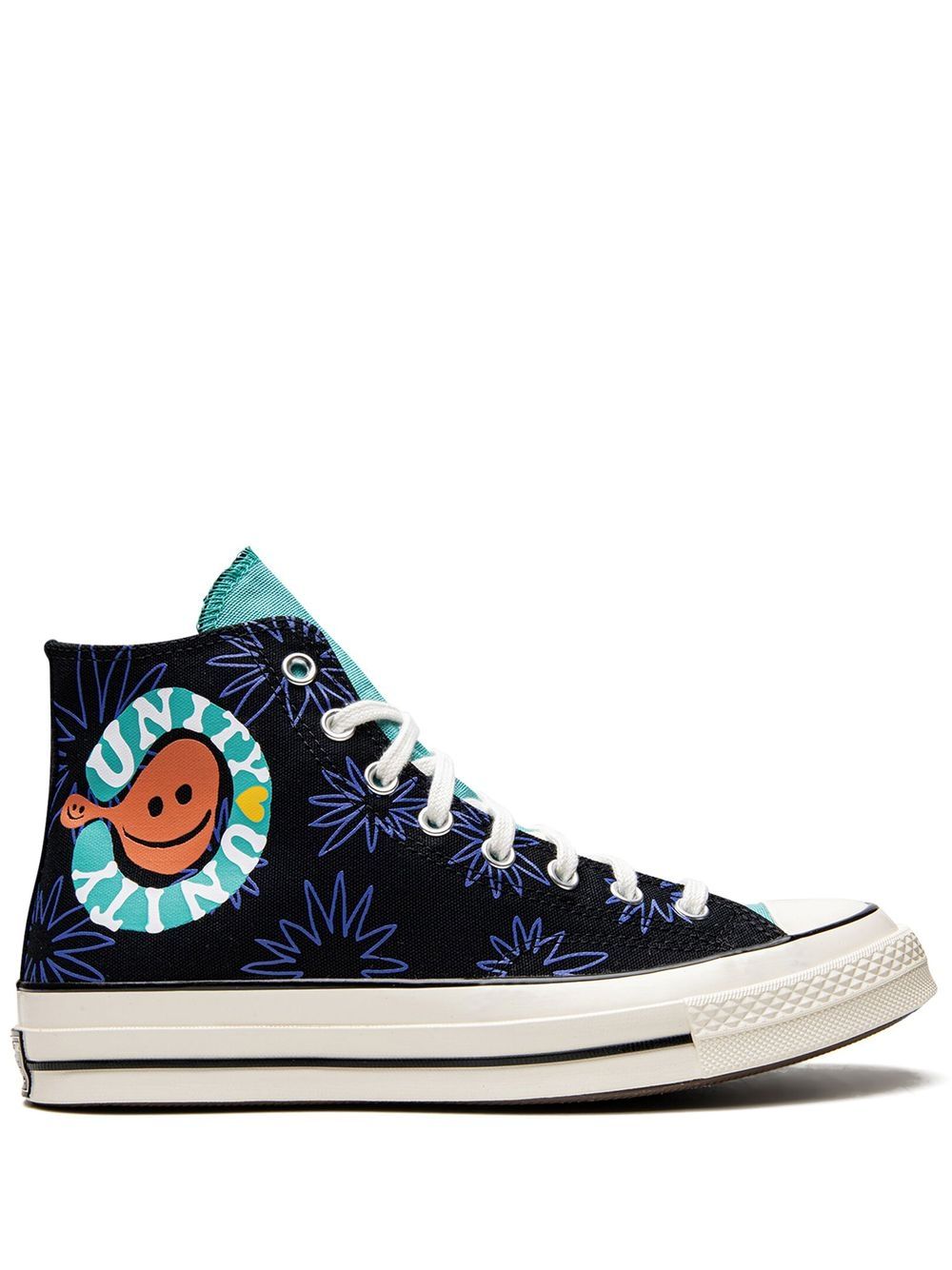 Converse Chuck 70 high-top "Black/Washed teal" sneakers von Converse