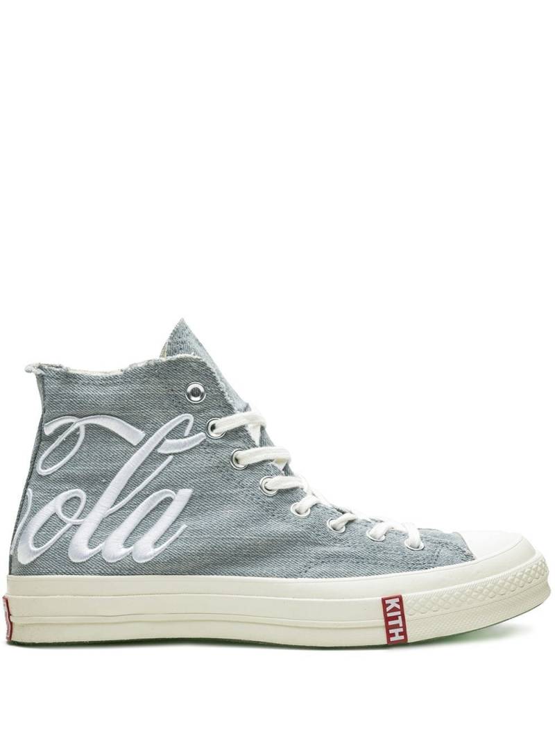 Converse x Kith X Coca-Cola Chuck 70 Hi "Washed Denim" sneakers - Blue von Converse