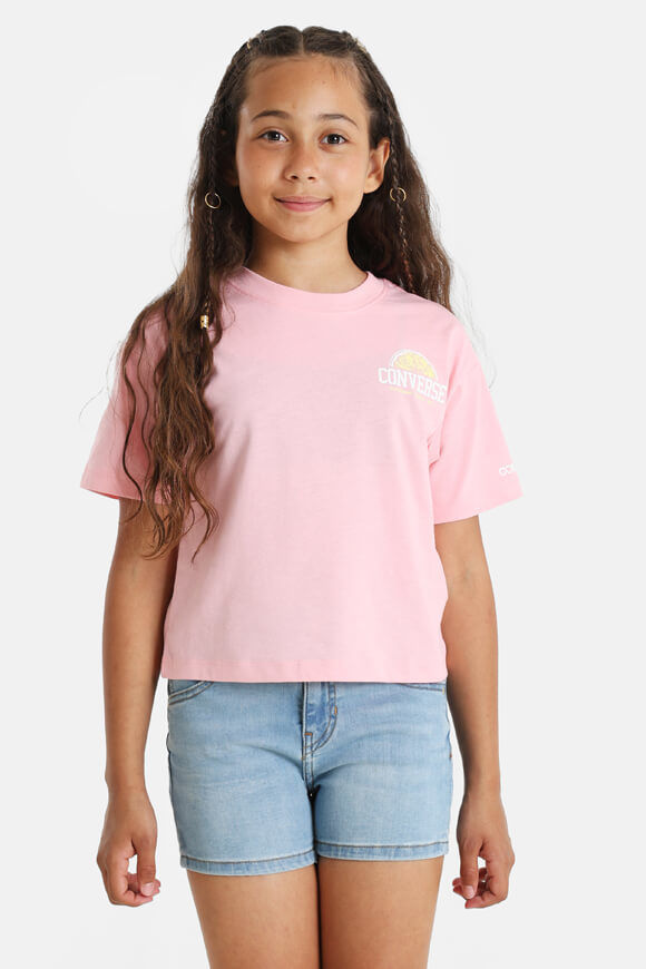 Converse Crop T-Shirt | Light Jellyfisch Jitter | Mädchen  | M von Converse