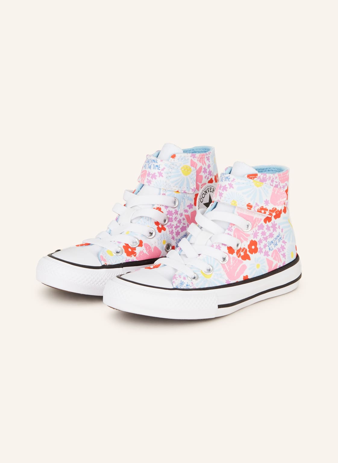 Converse Hightop-Sneaker Easy On Floral weiss von Converse